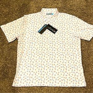 Roundtree & Yourke Performance Moister Wicking Men’s Golf Polo - Brand New